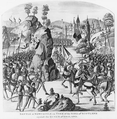 Batalla en Newcastle-upon-Tyne del Rey de Escocia y Matilda, Reina de Inglaterra contra Stephen de Scottish School